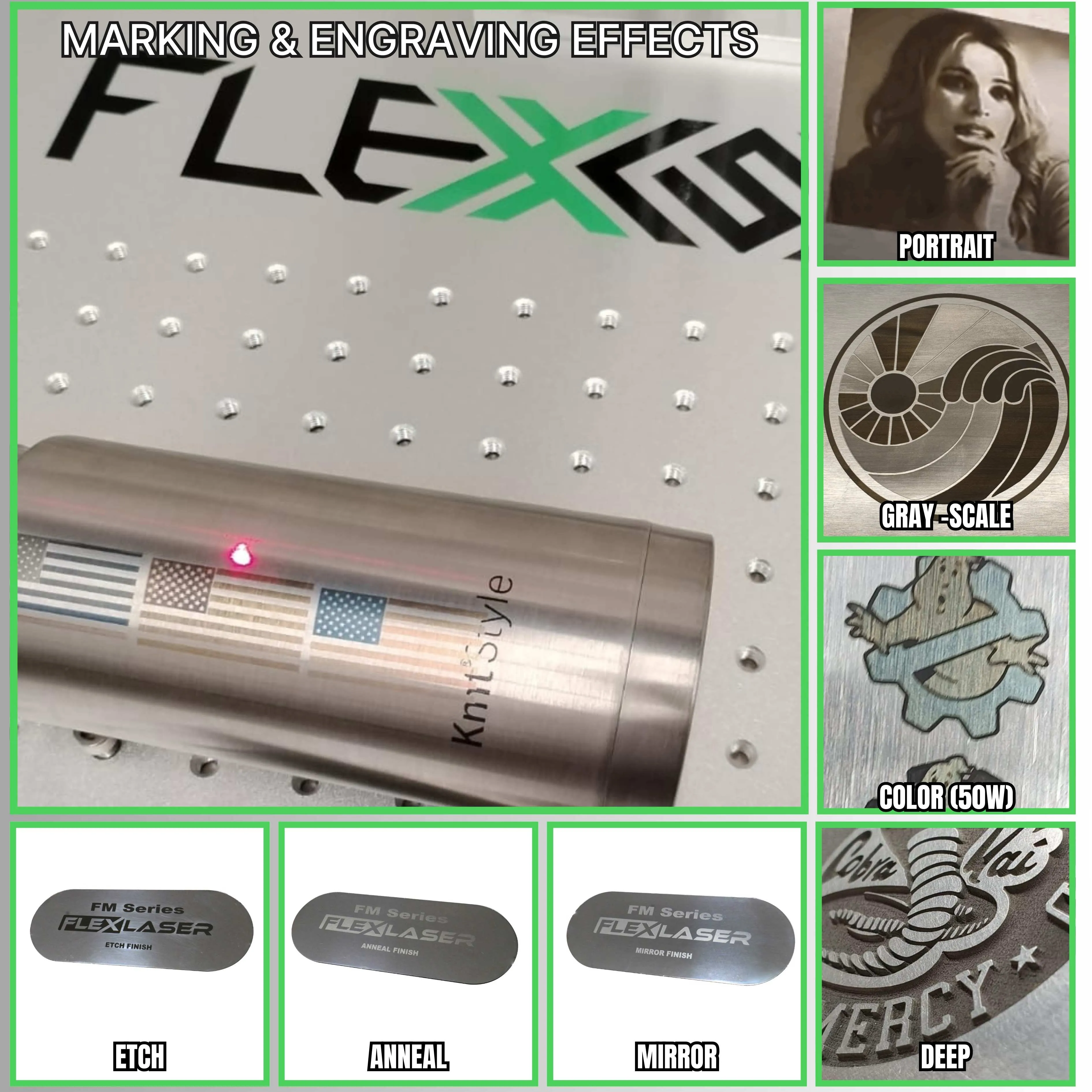 50W Industrial Grade workstation fiber marker and engraver MARK STATION Series FlexMax Laser Marking and Engraving machine