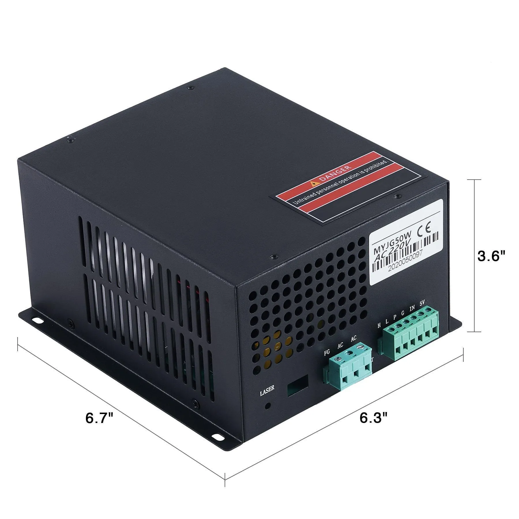 50W Laser Power Supply for CO2 Laser Engraver Cutting Machine