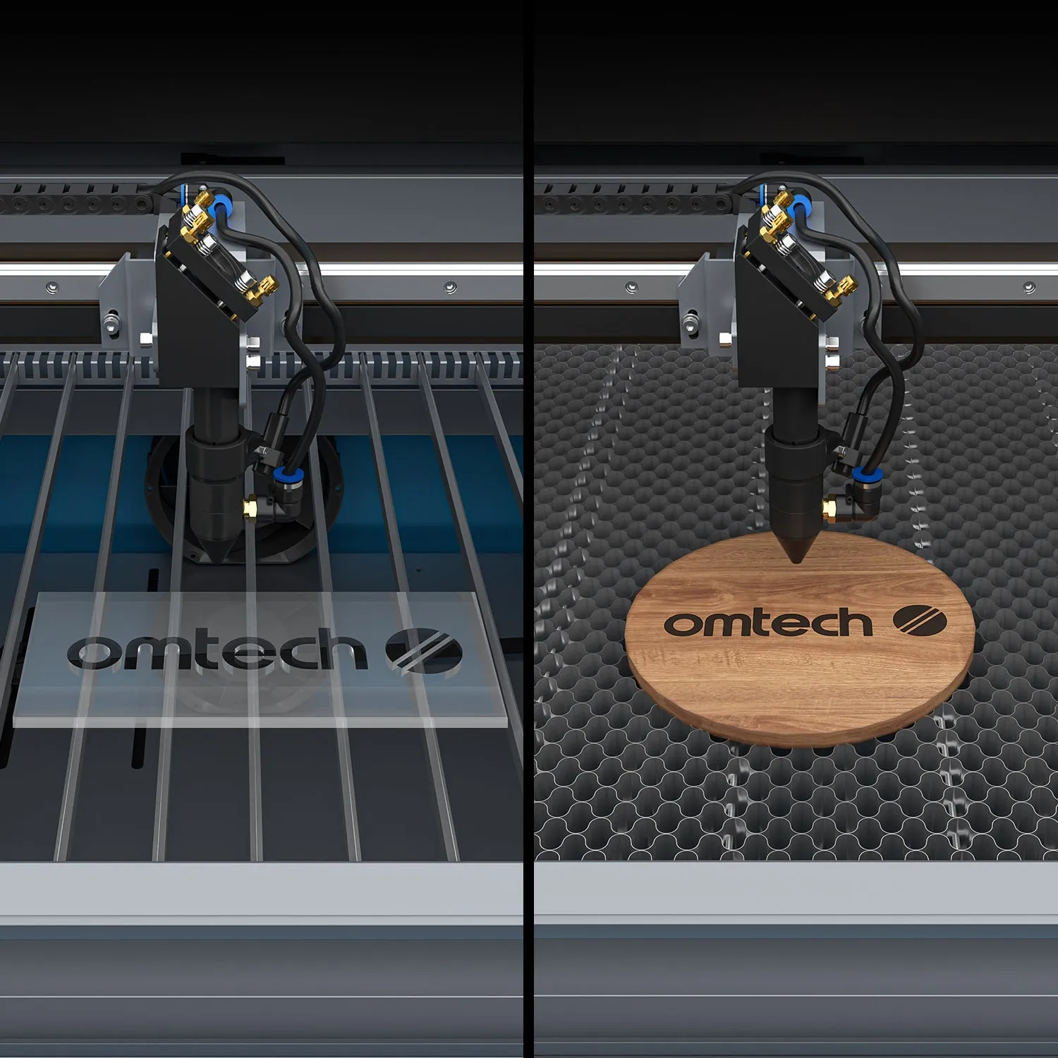 60W CO2 Laser Cutter and Engraver with 600x400mm Engraving Area | Turbo-646