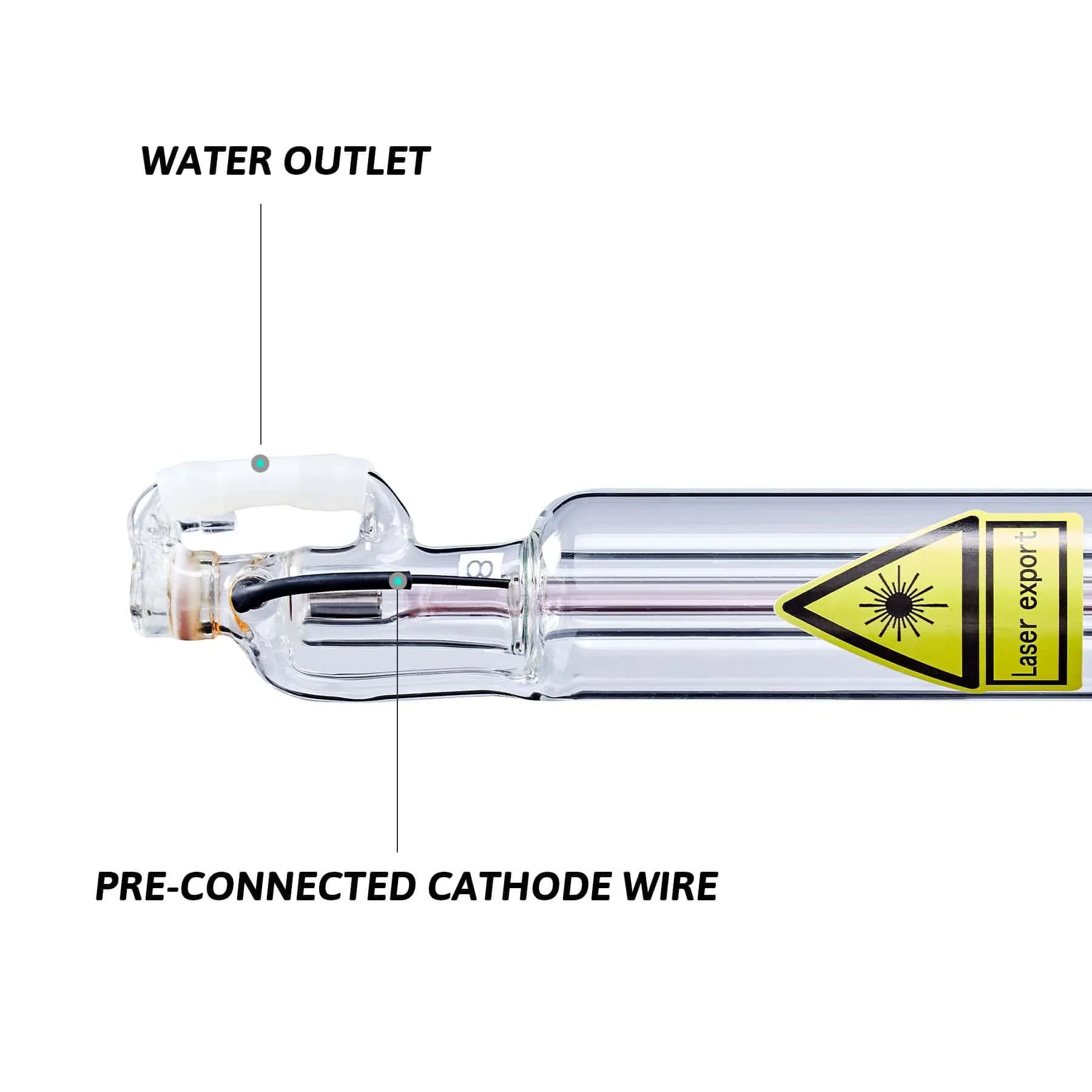 60W CO2 Laser Tube for Laser Engraver Cutting Machines | 0060