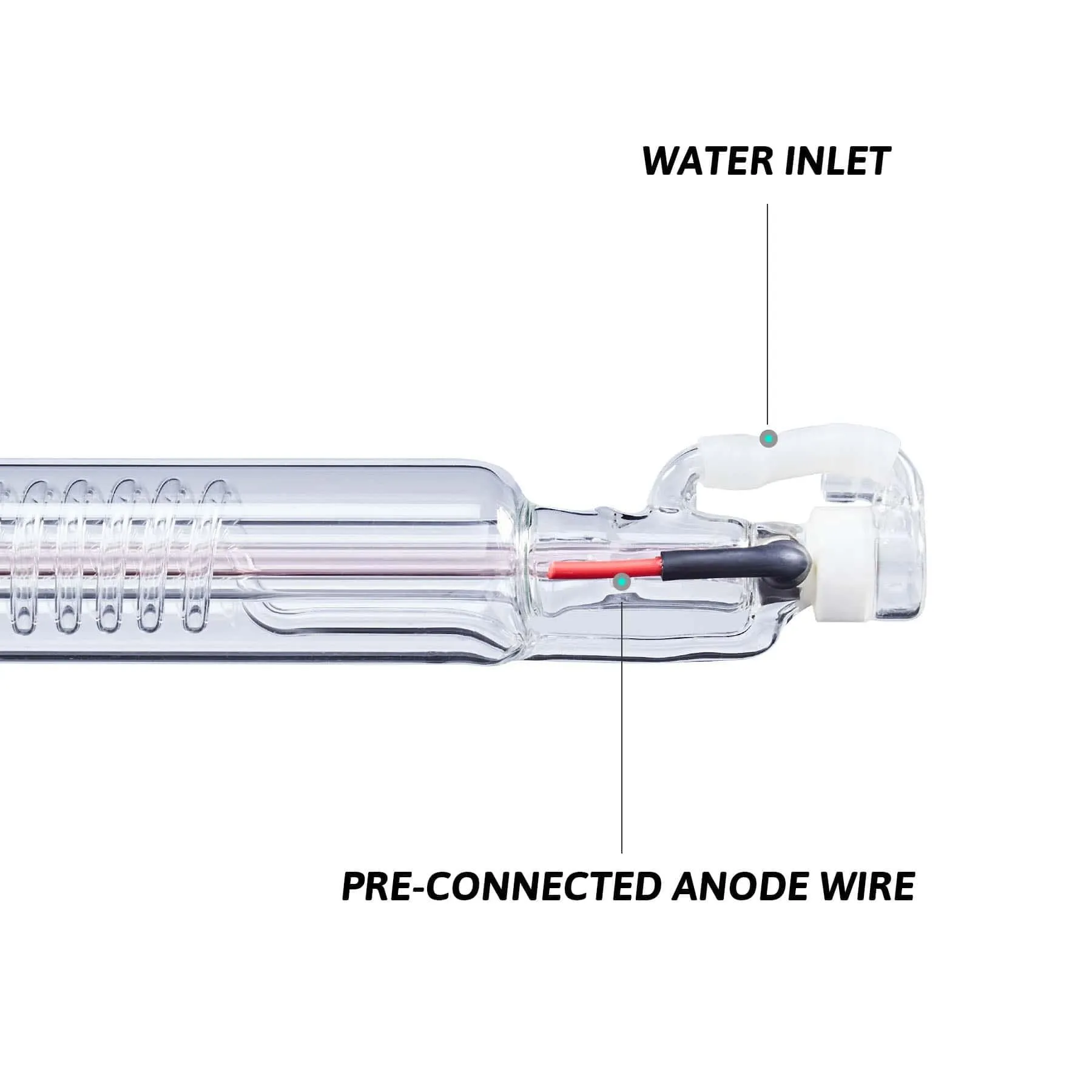 60W CO2 Laser Tube for Laser Engraver Cutting Machines | 0060