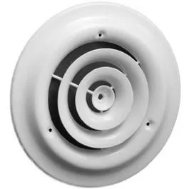 8-Inch White Round Ceiling Diffuser