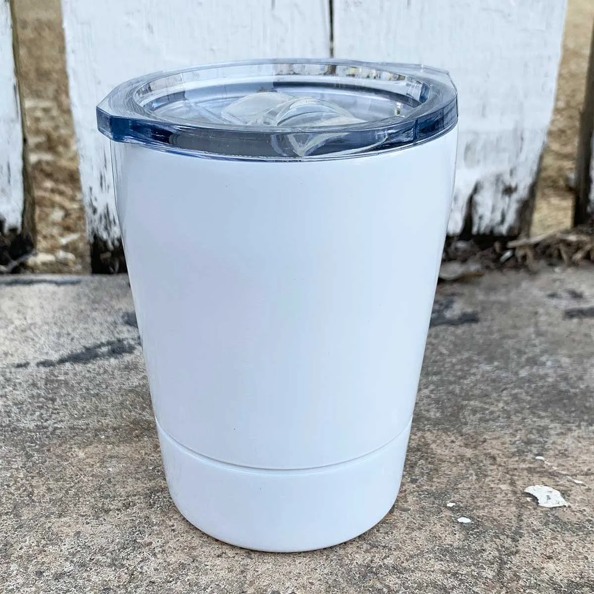 8 oz Travel Tumbler for Kids (or XL Shot Glass) w Logo Laser Engraved on Insulated Stainless Steel   Lid