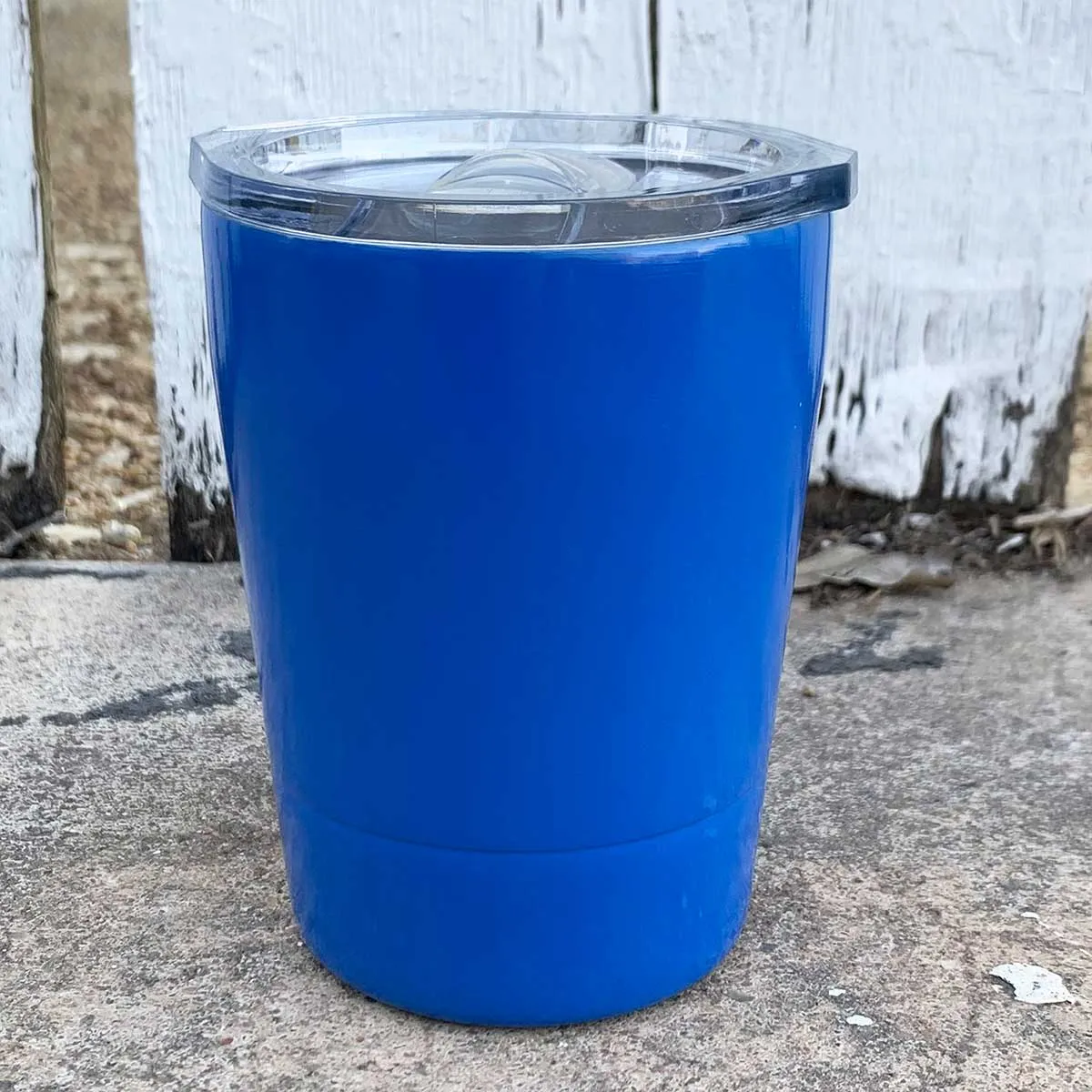 8 oz Travel Tumbler for Kids (or XL Shot Glass) w Logo Laser Engraved on Insulated Stainless Steel   Lid