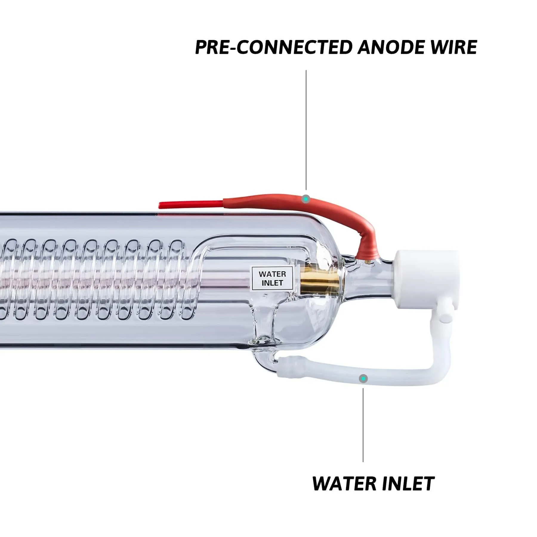 80W CO2 Laser Tube for CO2 Laser Engraver Cutting Machines | 0080