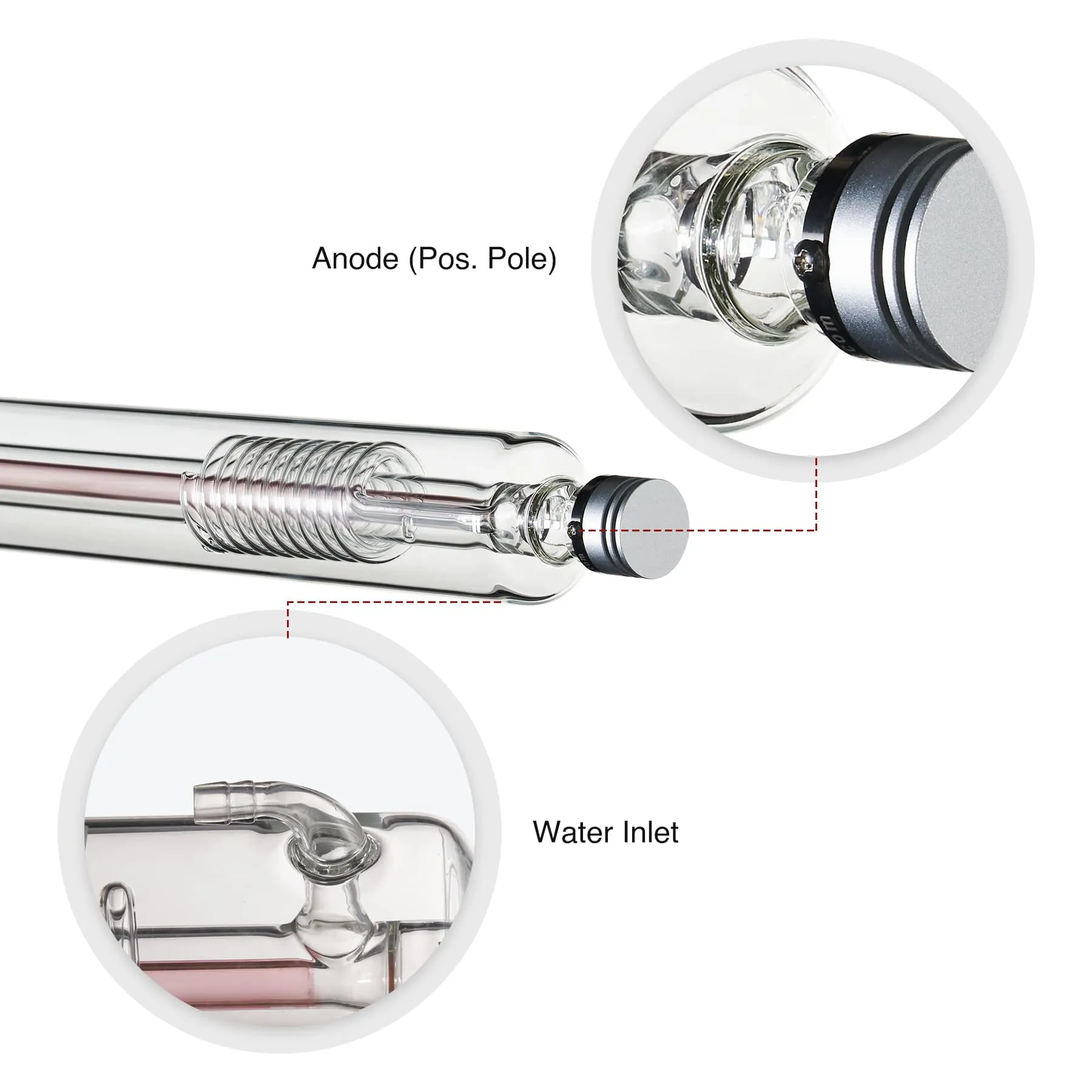 80W CO2 Laser Tube for Laser Engraving Machines & Cutters | YL-80