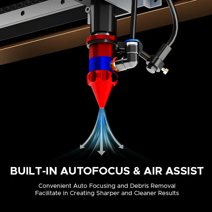 AF2028-80 - 80W CO2 LASER ENGRAVER CUTTING MACHINE WITH 20" X 28" WORKING AREA AND AUTOFOCUS