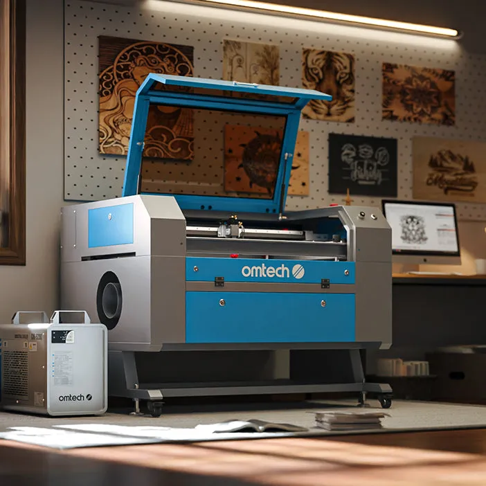 AF2028-80 - 80W CO2 LASER ENGRAVER CUTTING MACHINE WITH 20" X 28" WORKING AREA AND AUTOFOCUS