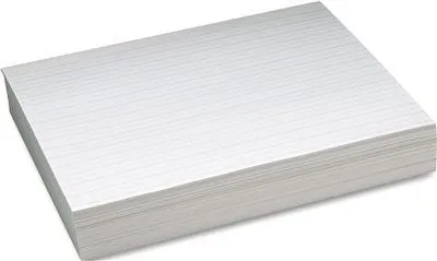 Alternate Dotted 1/2" Ruled Newsprint Paper' 11 X 8-1/2' White' 500 Sheets/Pack