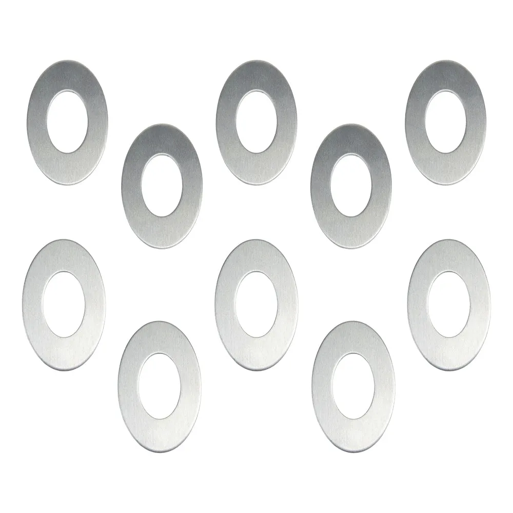Aluminum Blanks - Open Oval - Pkg/10