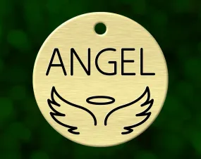 Angel Wings Dog Tag