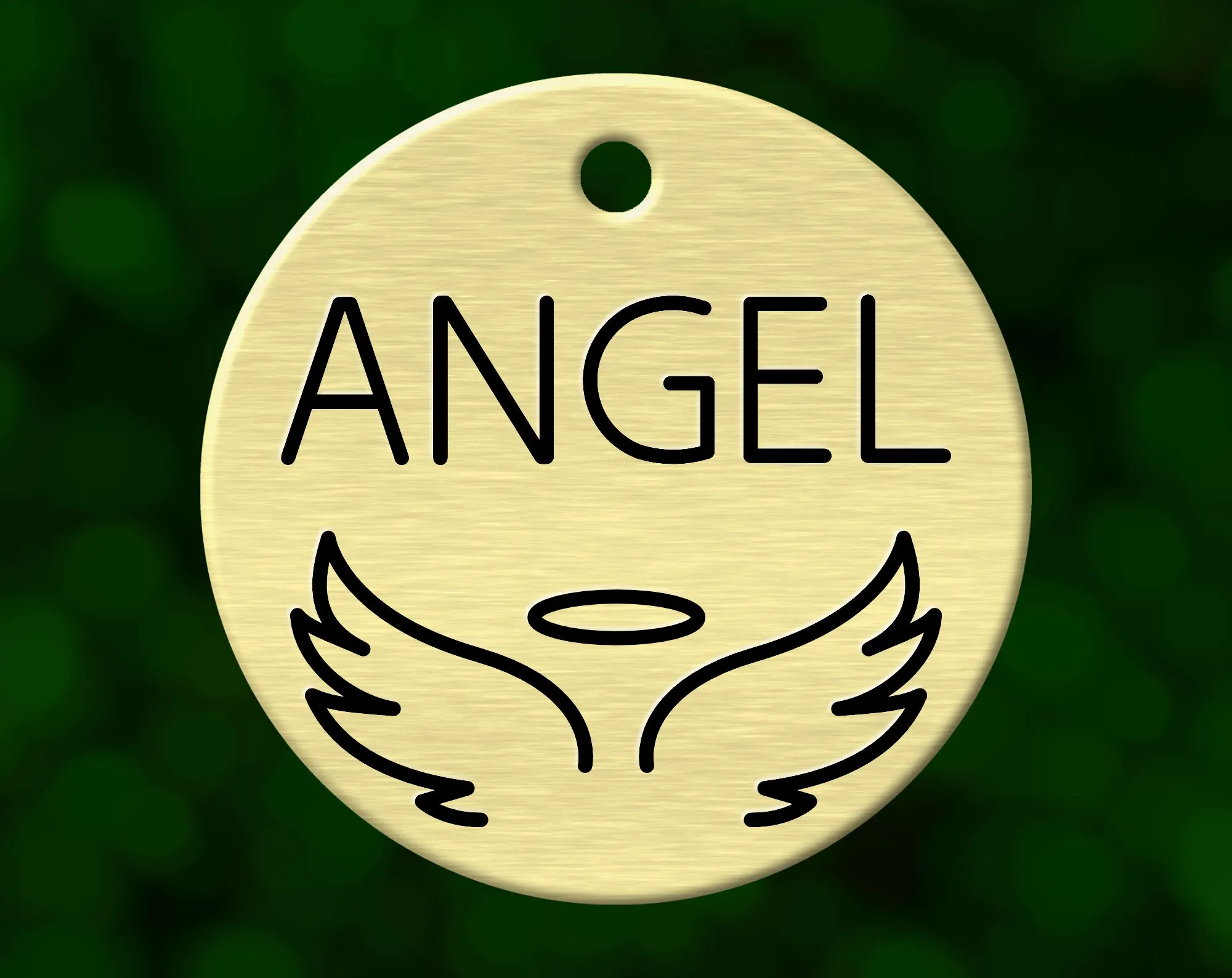 Angel Wings Dog Tag