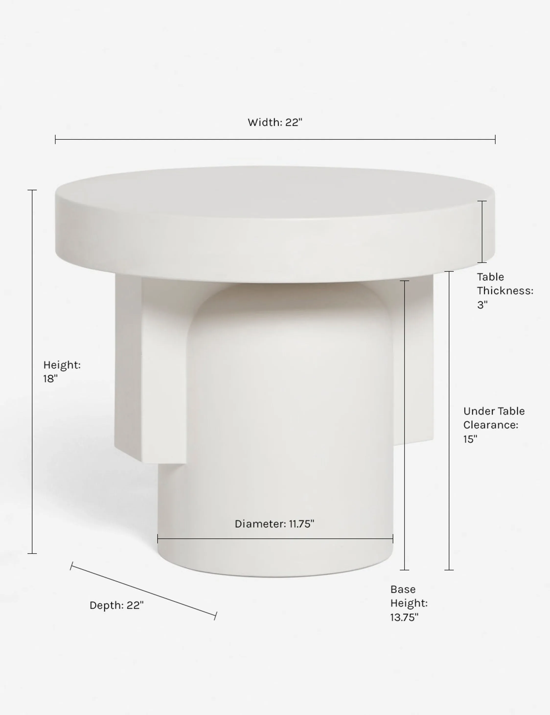 Anja Indoor / Outdoor Round Side Table