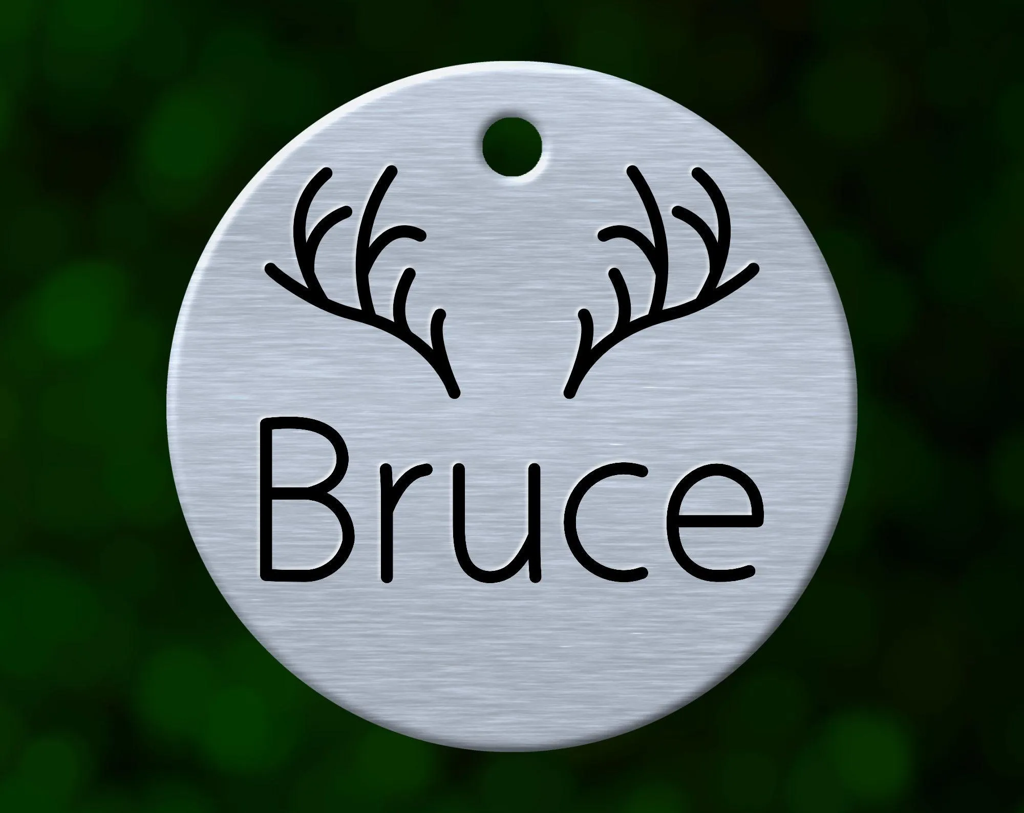 Antlers Dog Tag