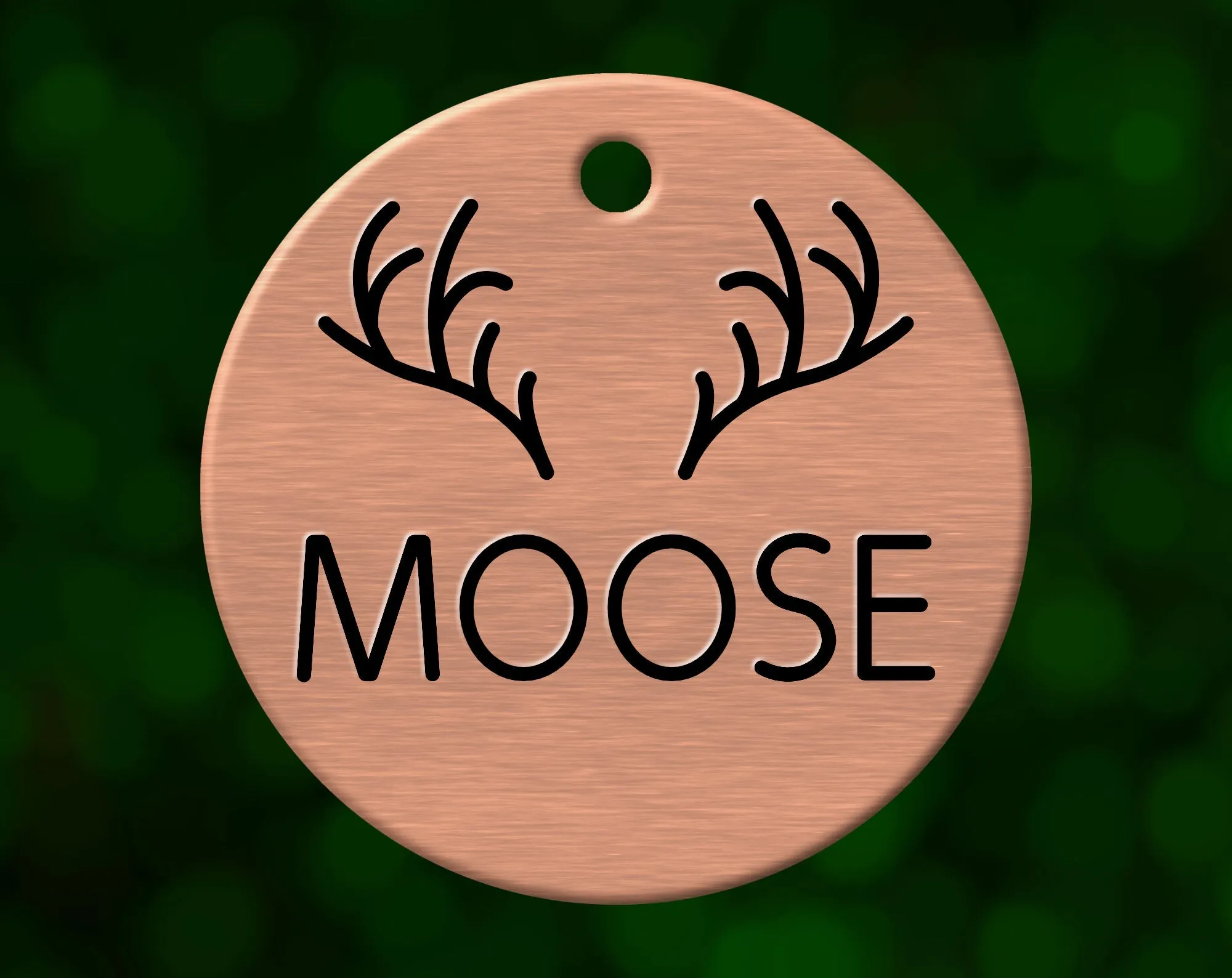 Antlers Dog Tag