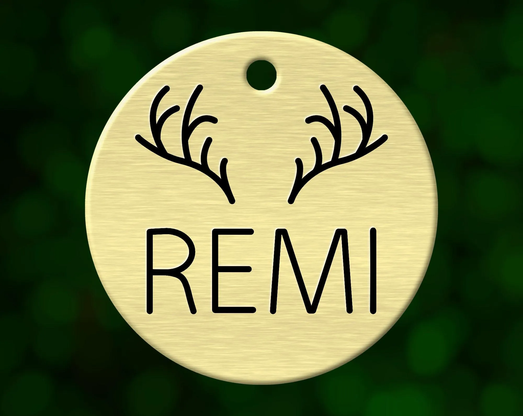 Antlers Dog Tag