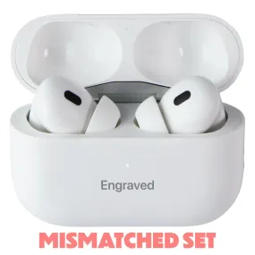 Apple AirPods Pro 2nd Gen Wireless Earbuds w/8-Pin Case *Mismatched/Engraving