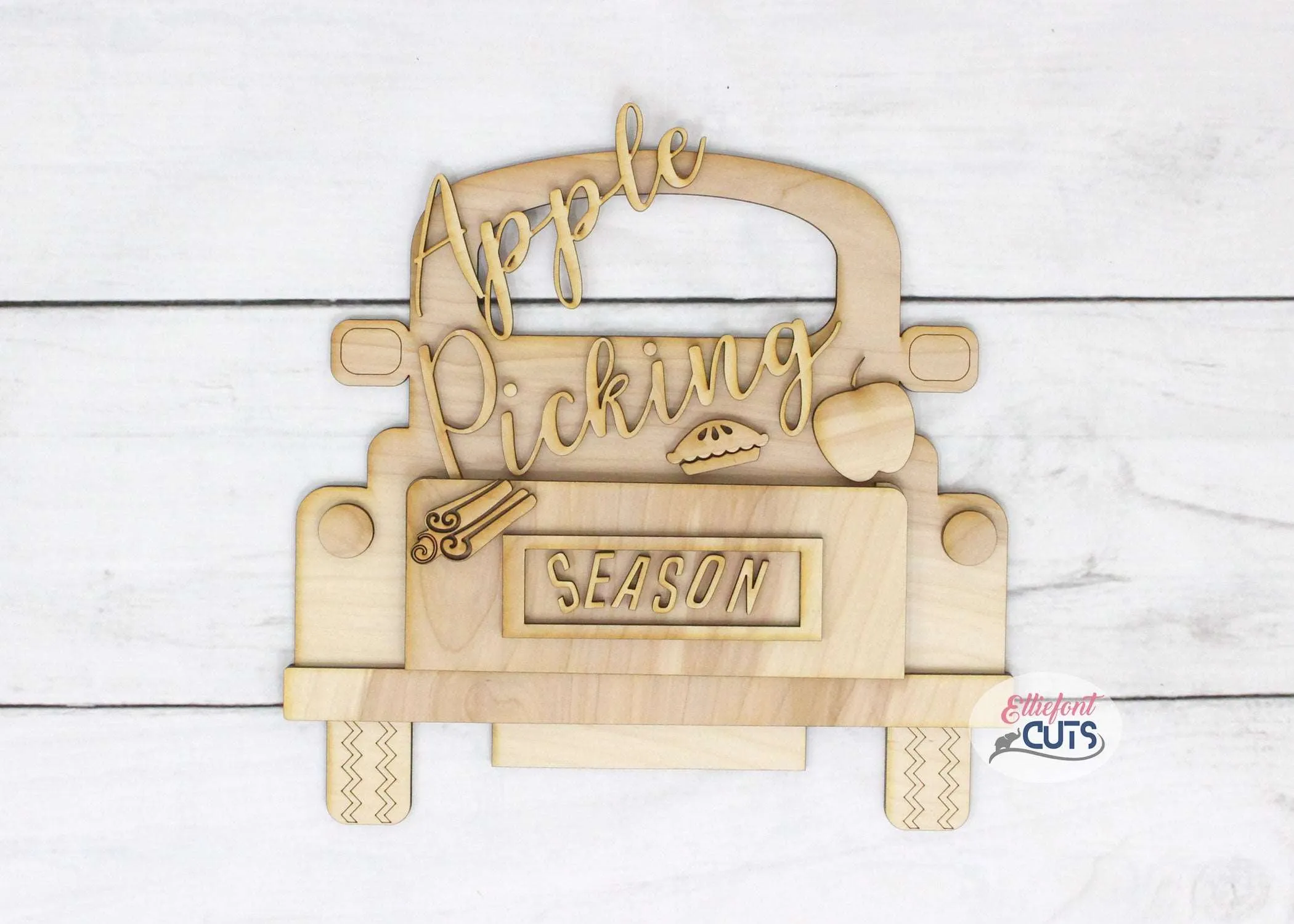 Apple Picking DIY Wood Truck Kit