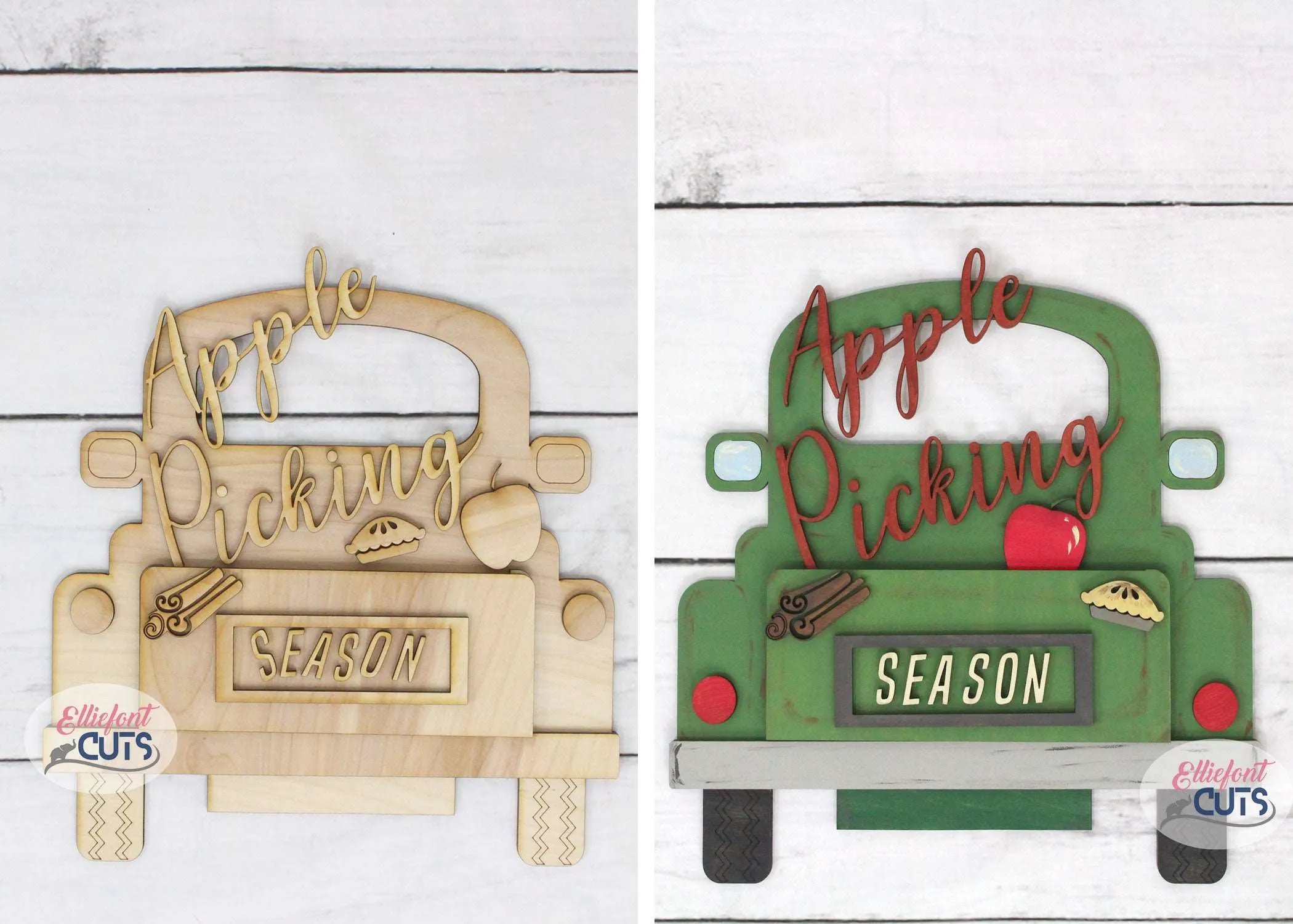 Apple Picking DIY Wood Truck Kit