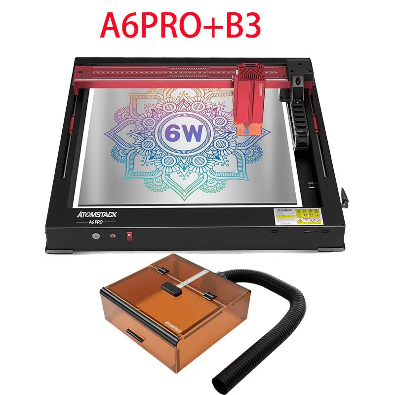 ATOMSTACK B3 Laser Engraver Protective Box With Intelligent Camera, LED Lighting, Exhaust Fan, Laser Housing for A6 PRO/A12 PRO/A24 PRO Laser Engraving Machine, Safe Dustproof Cover