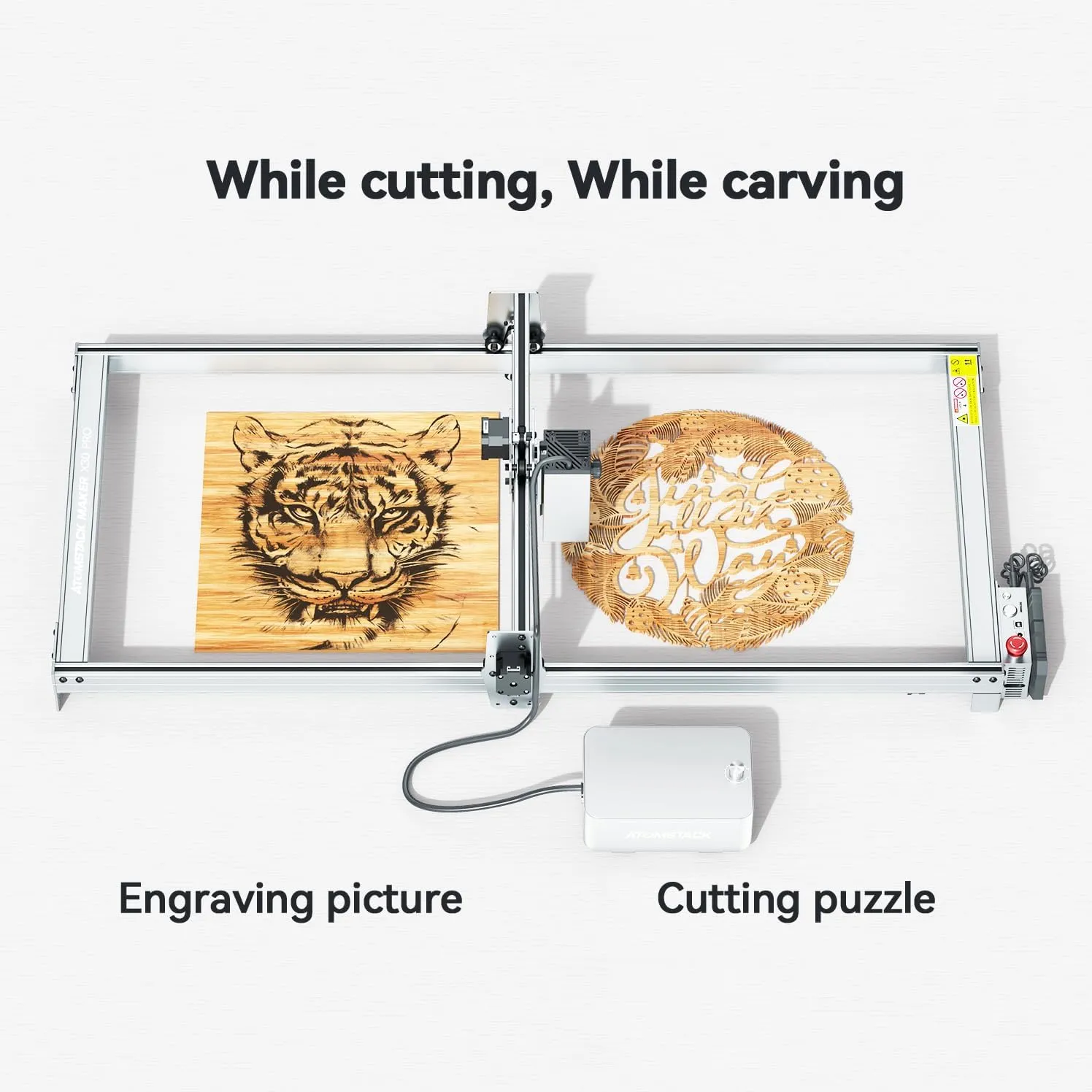 ATOMSTACK Extension Kit For Laser Engraving Machine A20 X20 S20 Pro A40 X40 S40 Pro A30 X30 S30 Pro X70 S10 A10 PRO A5 PRO Expansion Area Up To 850x400mm