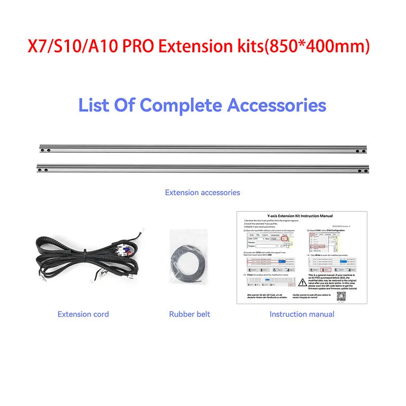 ATOMSTACK Extension Kit For Laser Engraving Machine A20 X20 S20 Pro A40 X40 S40 Pro A30 X30 S30 Pro X70 S10 A10 PRO A5 PRO Expansion Area Up To 850x400mm