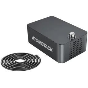 ATOMSTACK F60 Dual Pump Air Assist 10-60L/min, Automatic Switching Cleaner and Smoother Cutting Edge, Air Assist for A6 X6 A12 X12 A24 X24 Pro A20 A30 A40 A70 Series Laser Engraver Cutter