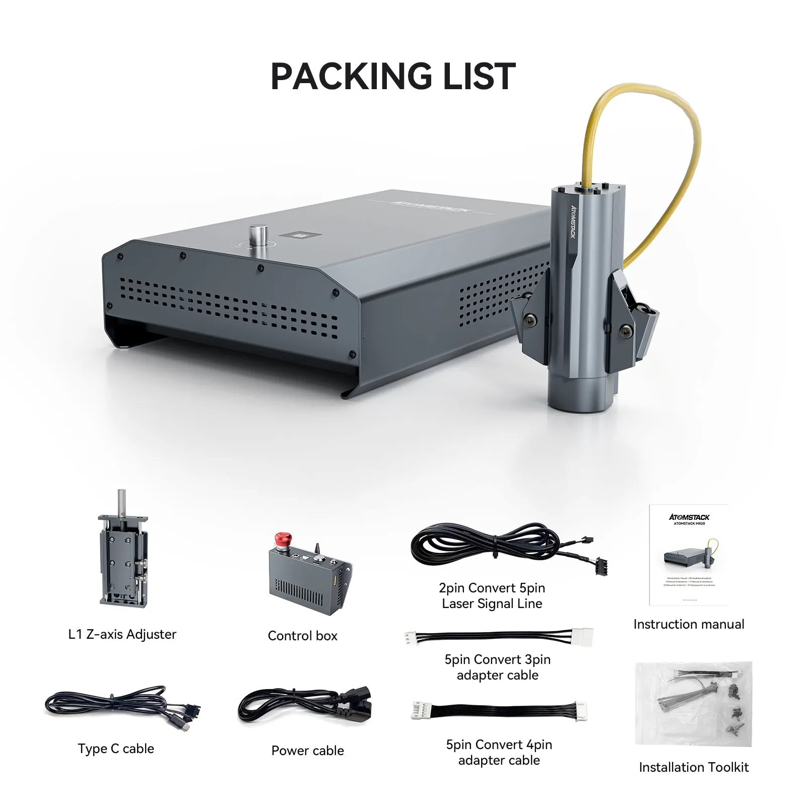Atomstack MR20 1064nm 20W Pulsed Fiber Laser Module