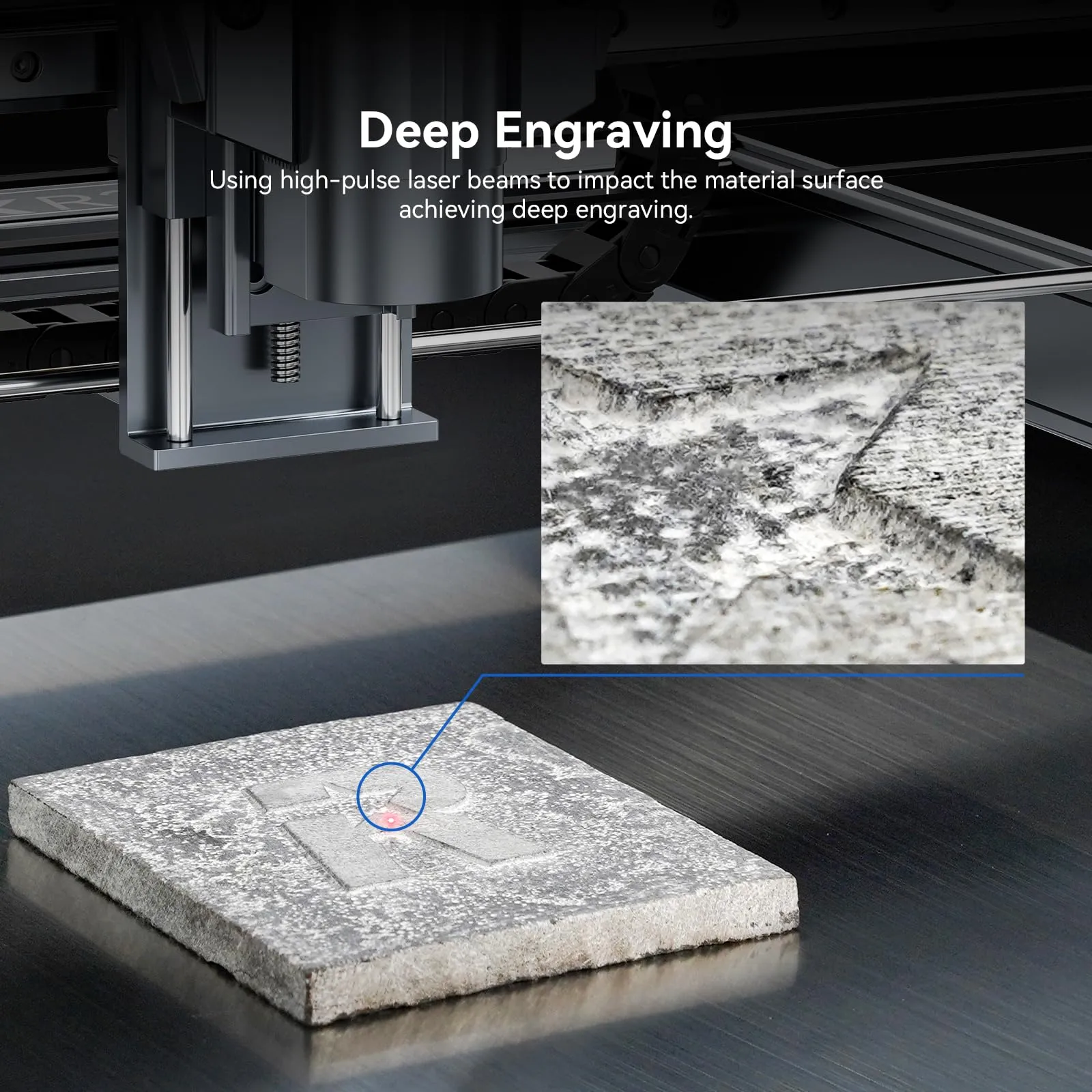 ATOMSTACK MR20 20W Infrared Fiber Laser Module Engraver With E85 Metal Frame 850*800 Large Big Area Laser Engraving Cutting Marking Machine For Metal Plastic Acrylic Stone Rubber Leather Jewelry Rings Bracelets