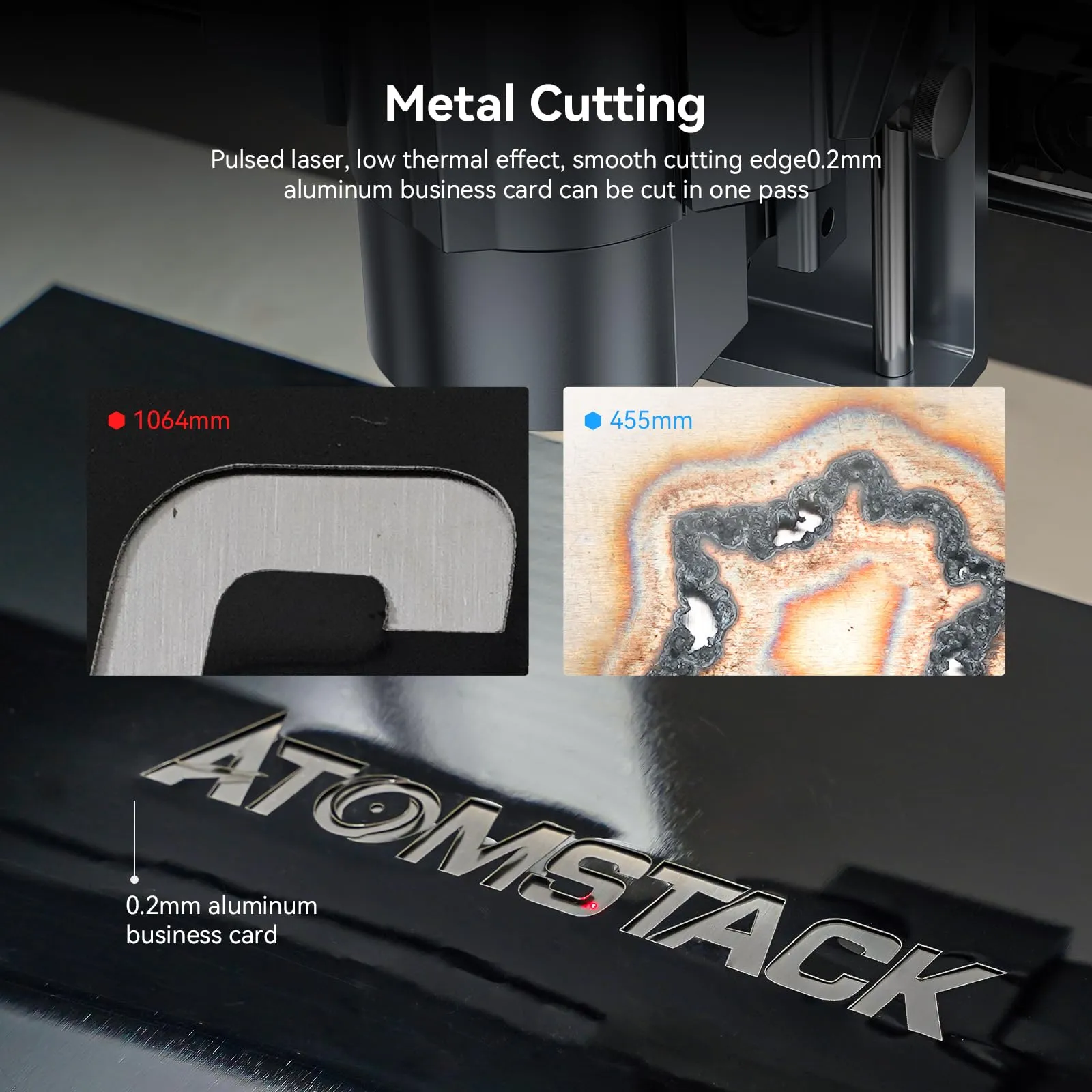 ATOMSTACK MR20 20W Infrared Fiber Laser Module Engraver With E85 Metal Frame 850*800 Large Big Area Laser Engraving Cutting Marking Machine For Metal Plastic Acrylic Stone Rubber Leather Jewelry Rings Bracelets