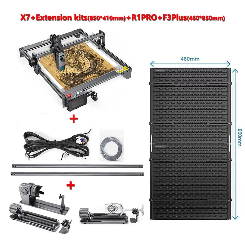 Atomstack S10 Pro X7 PRO A10 PRO Laser Engraver, 50W Laser Engraving Machine, 10W Optical Dual Compressed Spot Laser Cutter For 20 mm Wood and Acrylic, DIY Laser Cutting, Support Offline Engraving Phone App