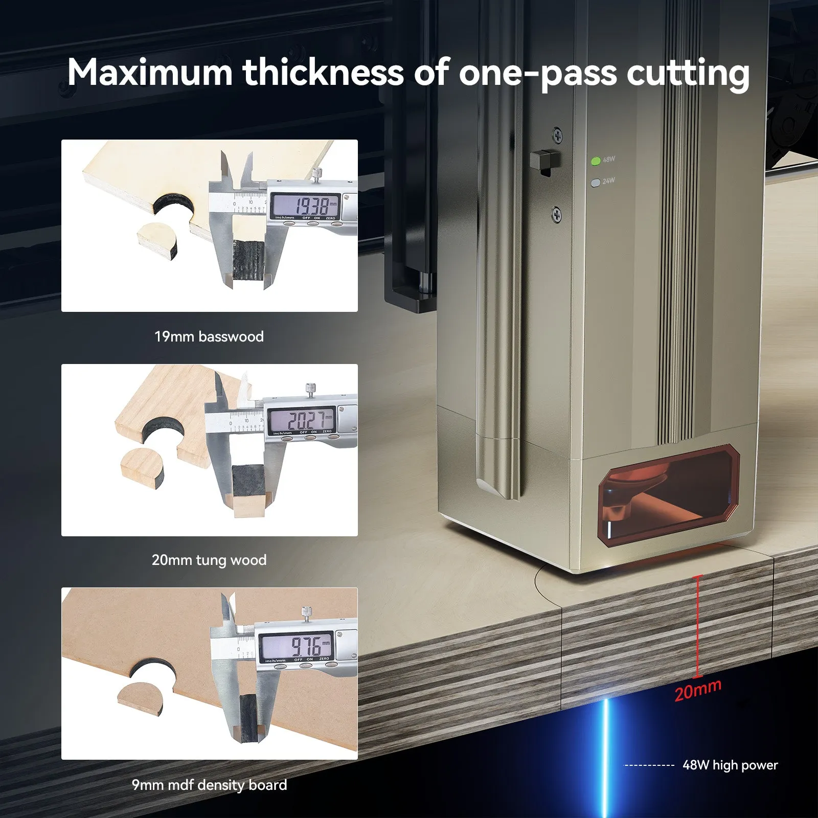 ATOMSTACK X40 S40 X40 MAX Laser Engraver 210W Laser Engraving Cutting Machine For Wood and Metal 48W Laser Output Power DIY CNC Laser Printer 800MM*400MM  3-in-1 Offline Screen/Mobile Phone App/PC Operate