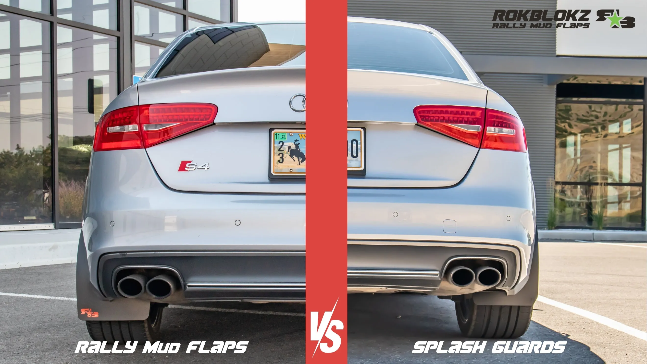 Audi A4 & S4 Sedan (B8) 2008-2016 Rally Mud Flaps