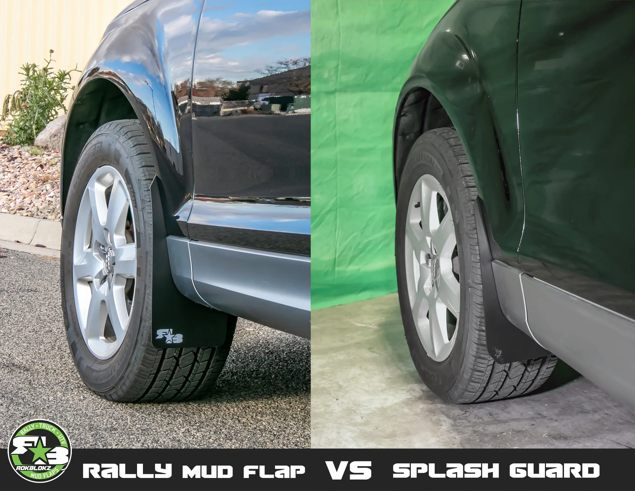 Audi Q7 SUV 2010-2015 Rally Mud Flaps