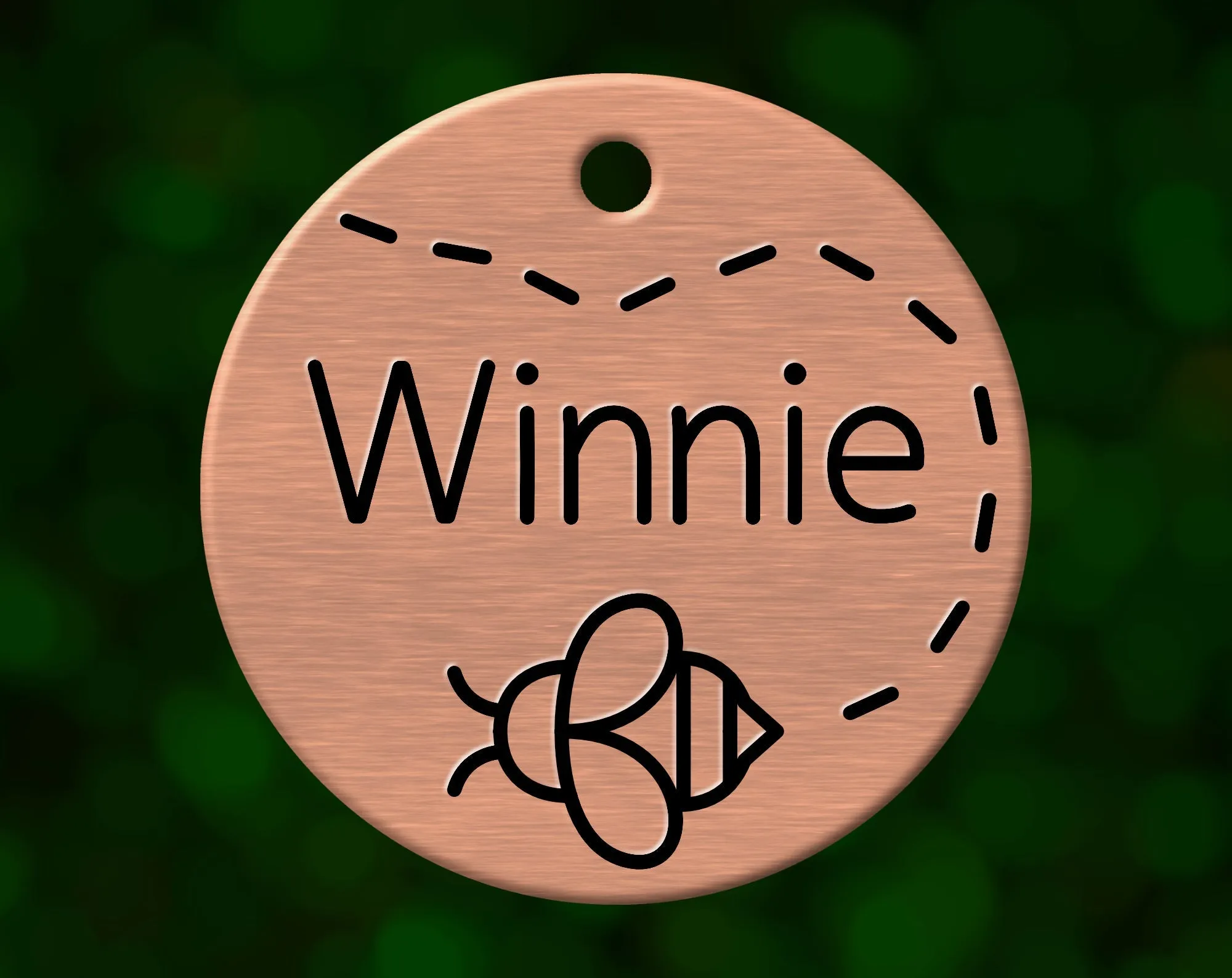 Bee Dog Tag