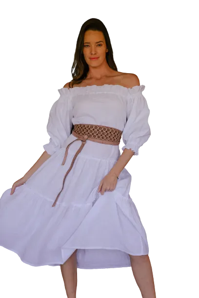Bianca Stud Wrap Belt in Blossom