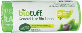 Biotuff General Use Bin Liners Medium Bags