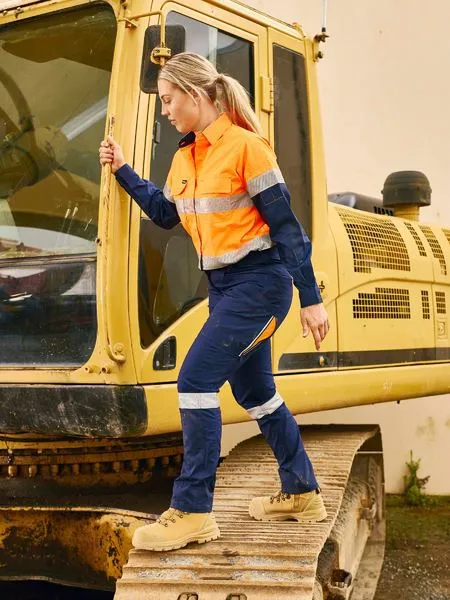 Bisley Womens X Airflow™ Hi Vis Taped Stretch Ripstop Shirt (BL6491T)
