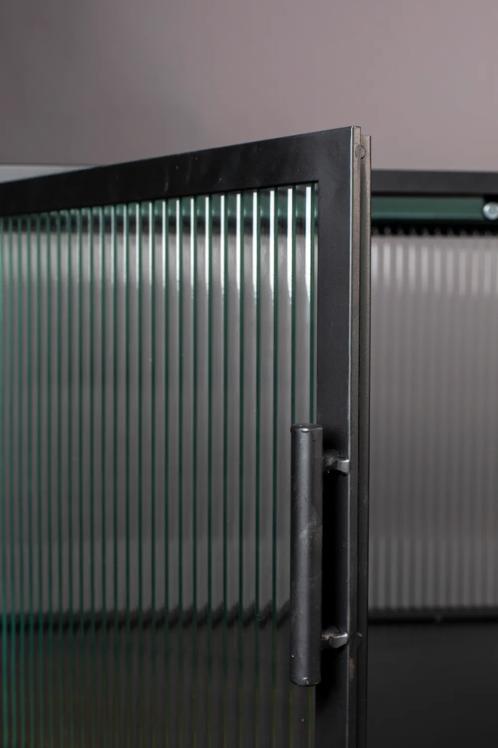 Black Framed Glass Sideboard | Dutchbone Boli