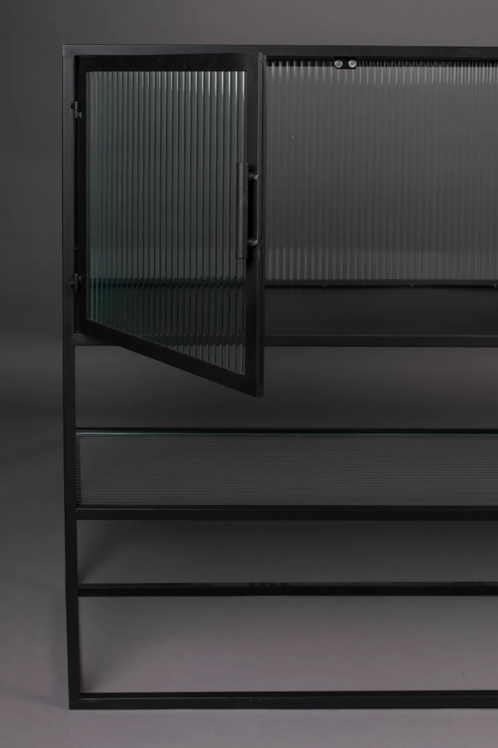 Black Framed Glass Sideboard | Dutchbone Boli