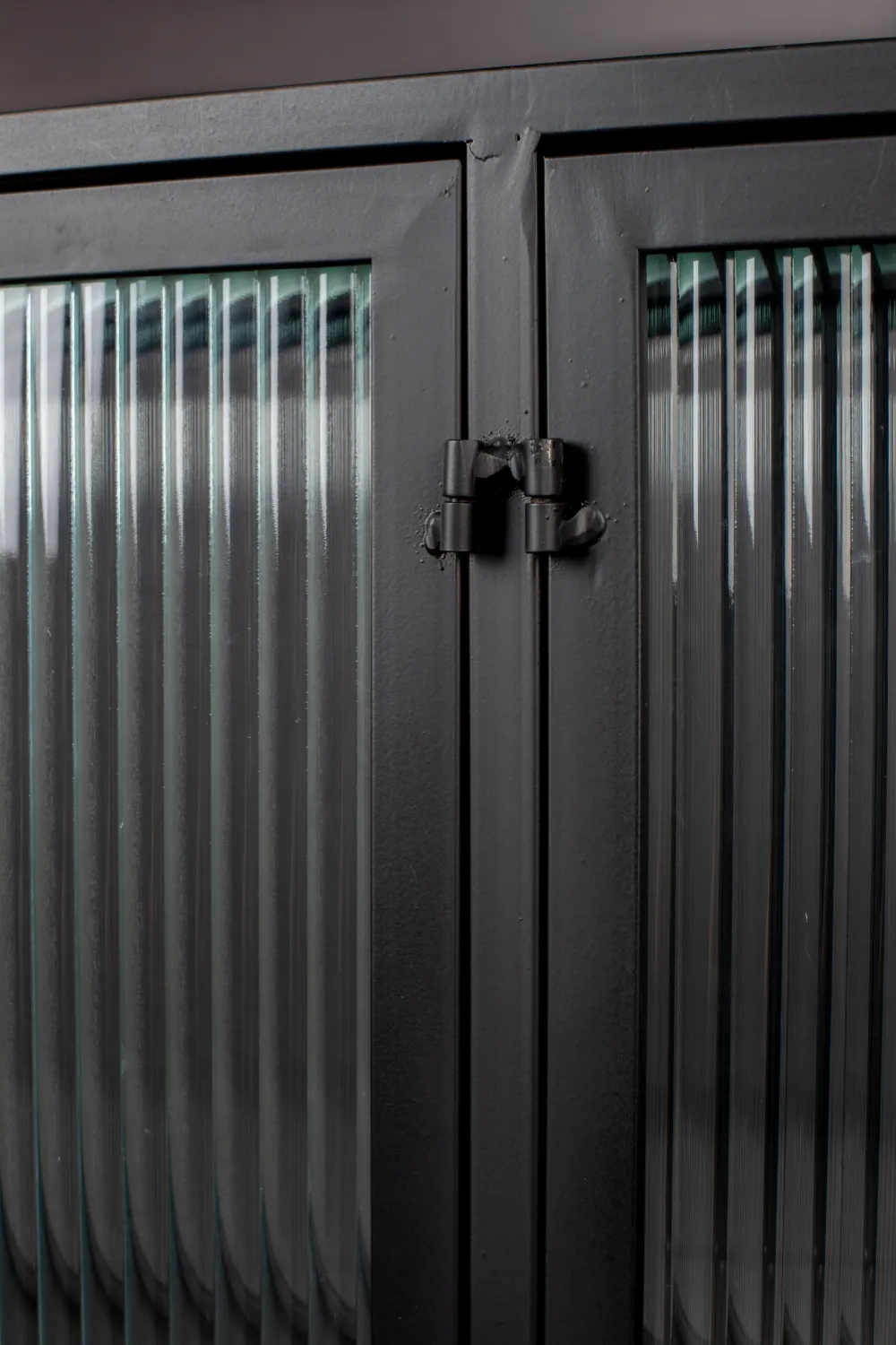 Black Framed Glass Sideboard | Dutchbone Boli