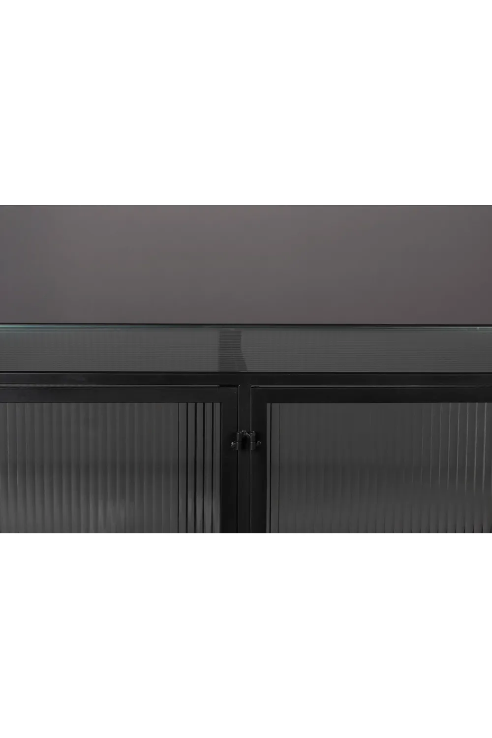 Black Framed Glass Sideboard | Dutchbone Boli