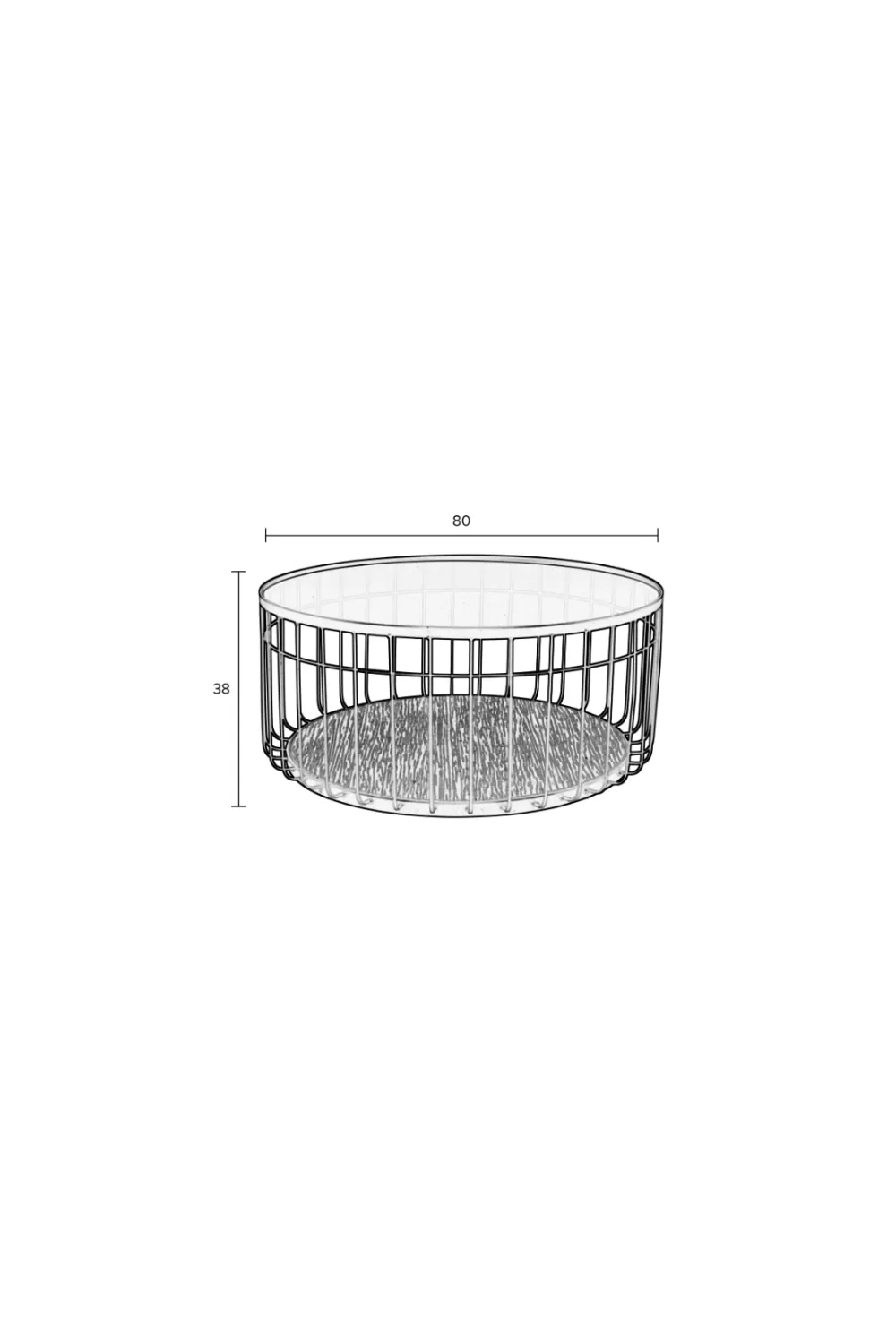 Black Industrial Coffee Table | DF Lance