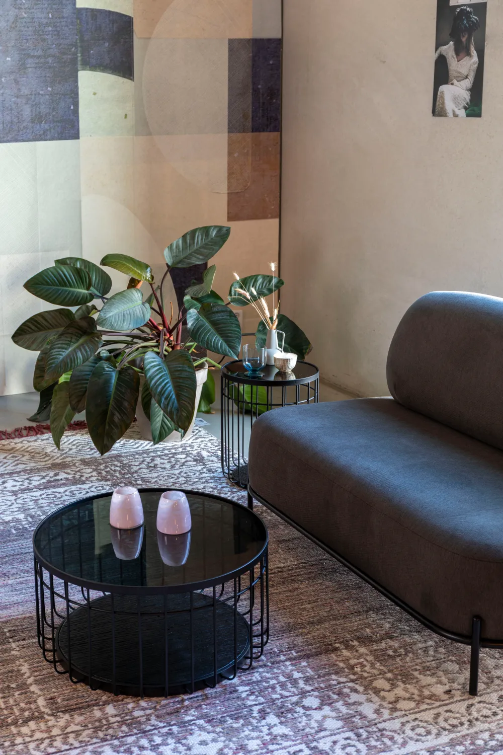 Black Industrial Coffee Table | DF Lance