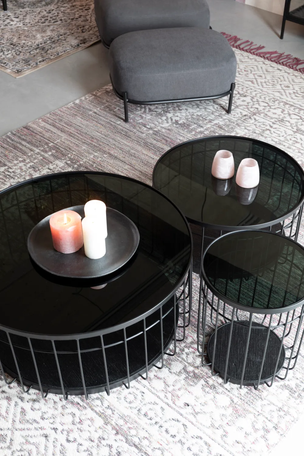 Black Industrial Coffee Table | DF Lance