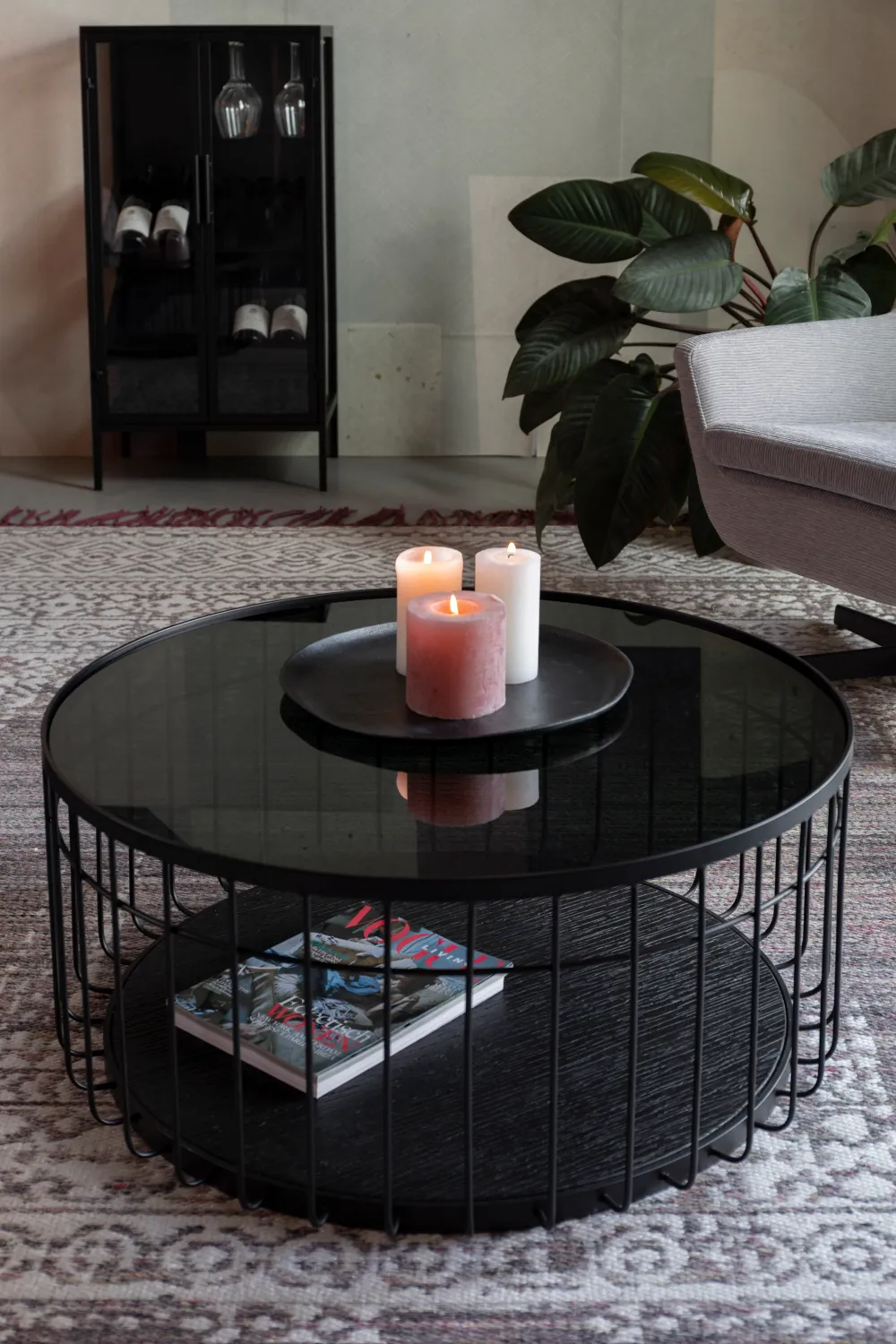 Black Industrial Coffee Table | DF Lance