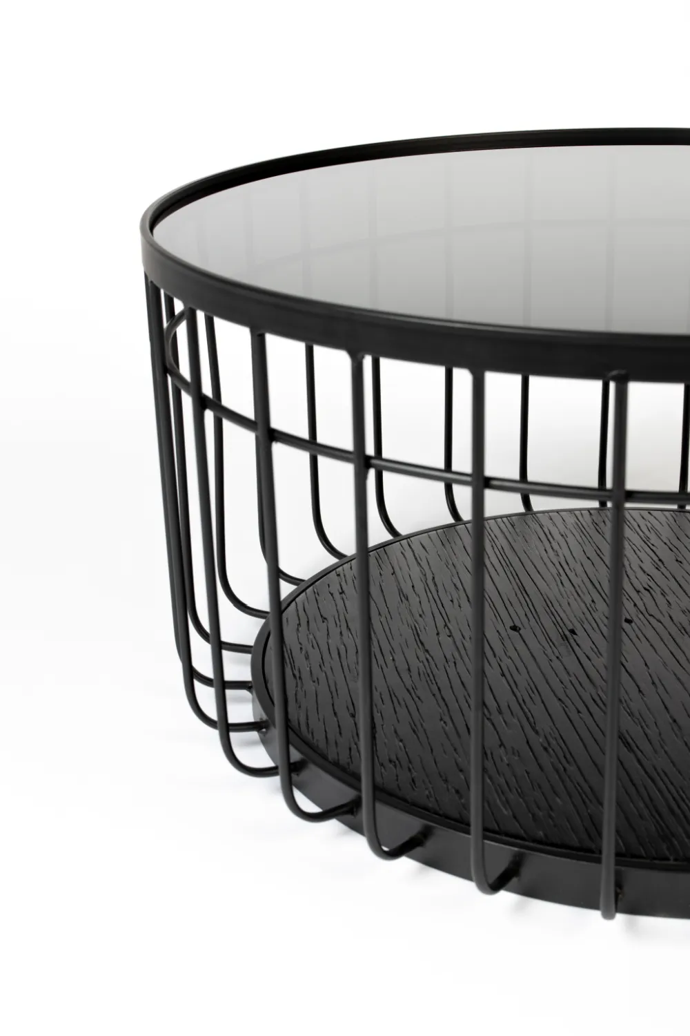 Black Industrial Coffee Table | DF Lance