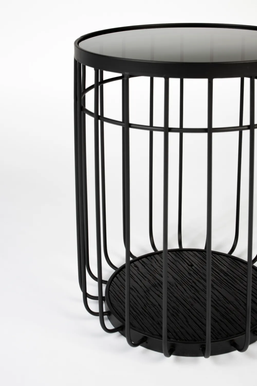 Black Industrial Side Table | DF Lance