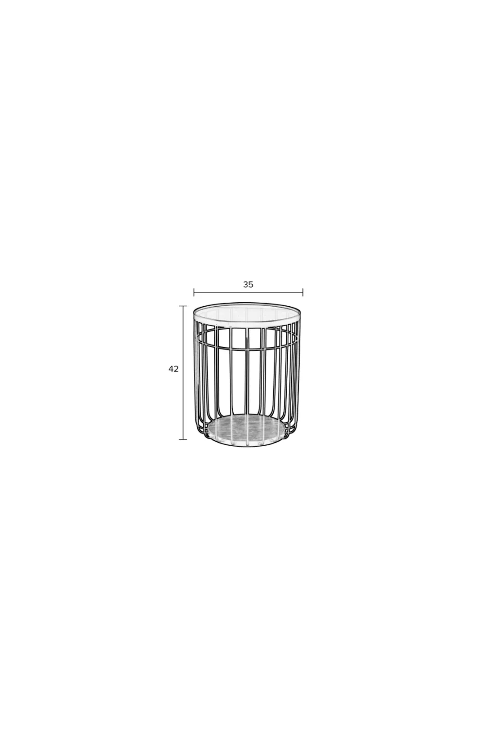Black Industrial Side Table | DF Lance
