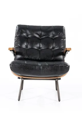 Black Leather Armchair | Eleonora Bastiaan